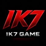 IK7 GAME logo with bold red IK7 emblem and metallic silver GAME text on black background
